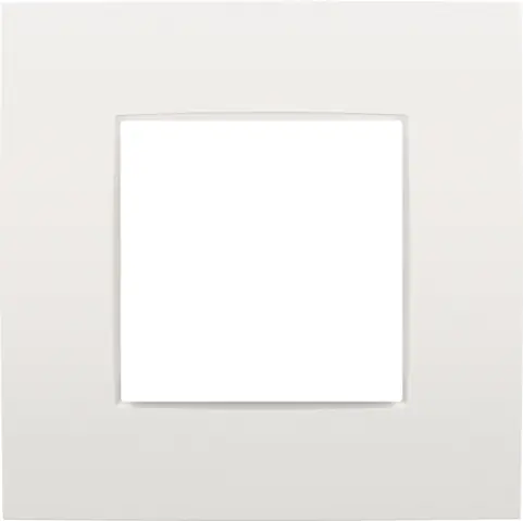 Seizoensaanbieding Niko - enkelvoudige afdekplaat - Intense white - 120-76100
