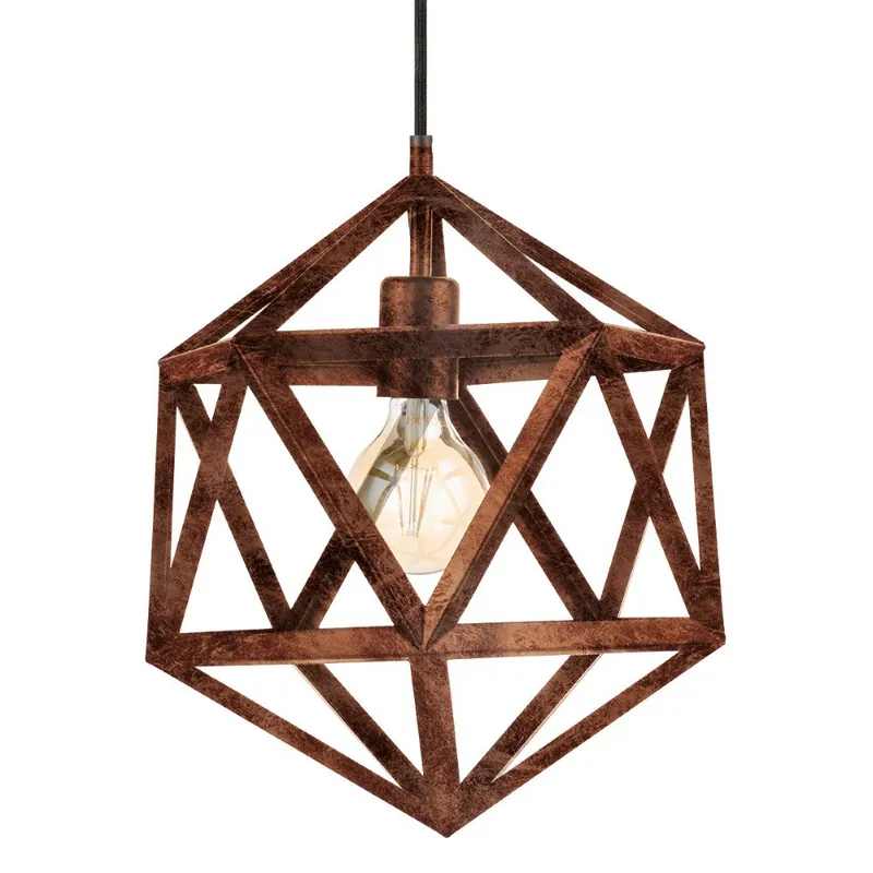 Eglo - Hanglamp Embleton 30,5cm antiek koper Beperkt Aanbod