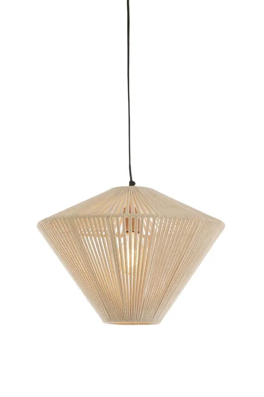 Seizoensaanbieding Light & Living - Hanglamp japandi Felida Ø 42cm crème