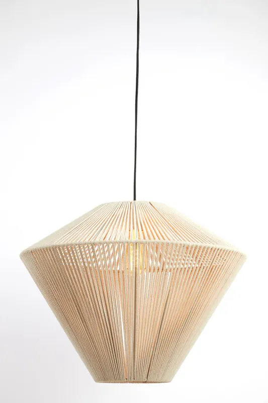 Gecertificeerd Light & Living - Hanglamp japandi Felida Ø 53cm crème