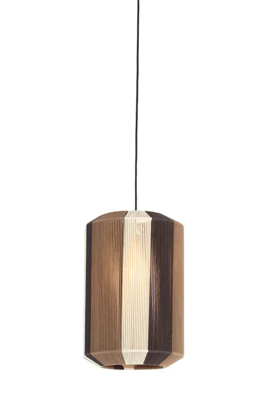 Op = Op Light & Living - Hanglamp Kozana bruin Ø 30cm