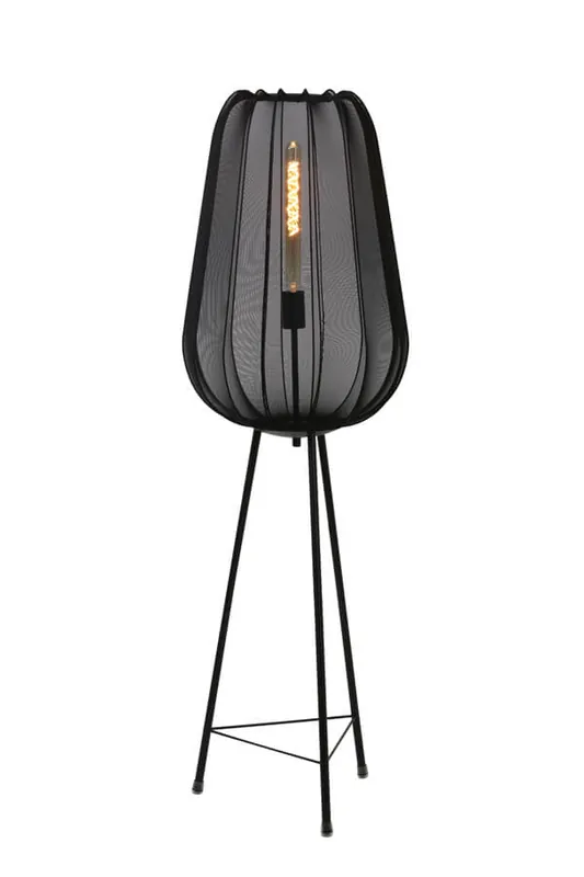 Hete Deal Light & Living - Bohemian vloerlamp Plumeria zwart Ø 42cm