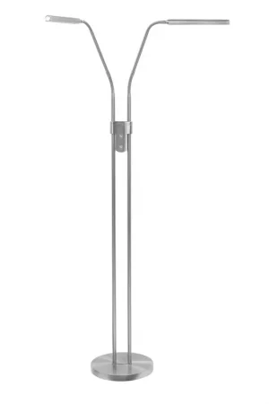 Aanbieding Highlight - Design leeslamp Murcia nikkel 2-lichts