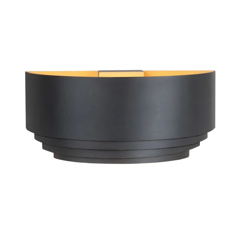 Koop Online Highlight - Design wandlamp Elena zwart met goud