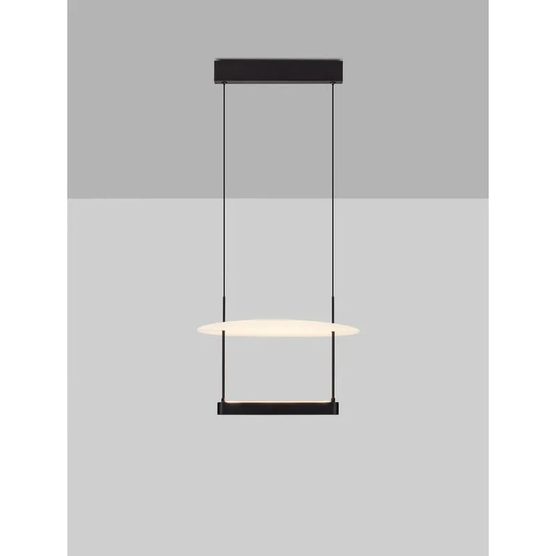 Hete Deal Lyora - Design hanglamp Diona Ø 40cm zwart met wit