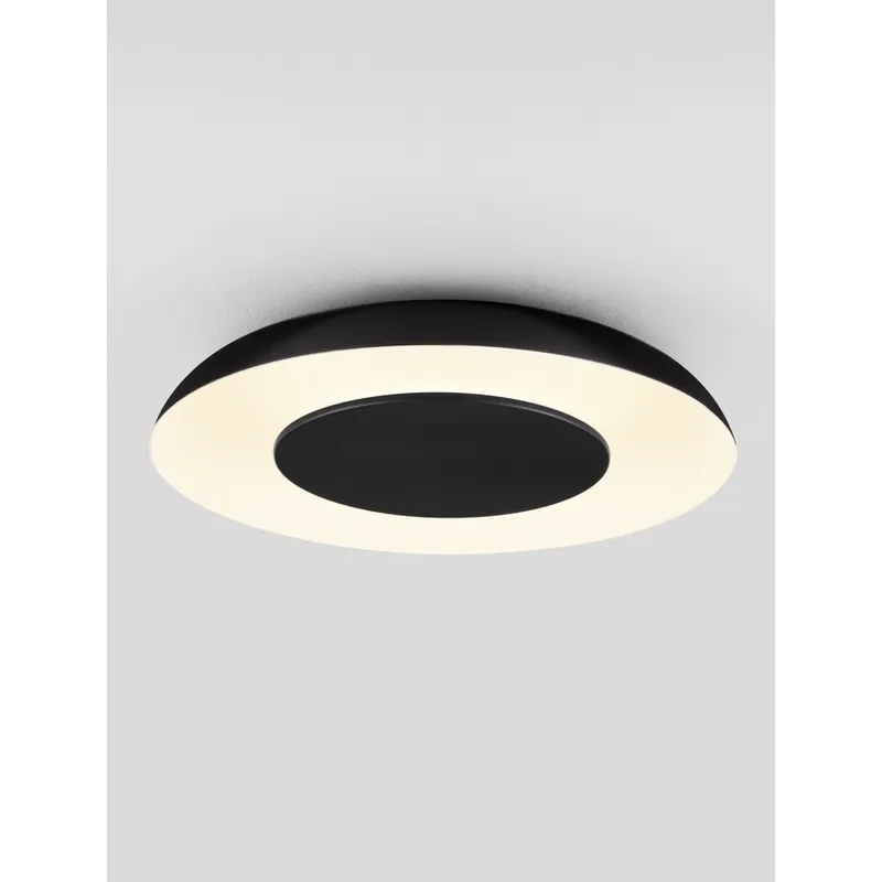 Shop Nu Lyora - Design plafondlamp Epos Ø 40cm zwart met wit