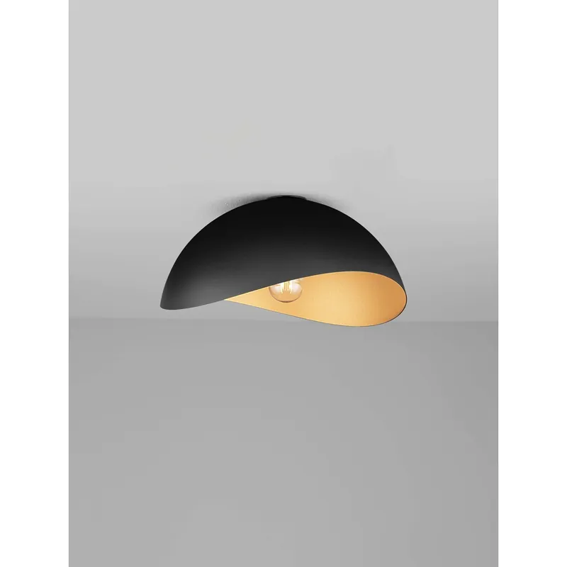 Hoge Kwaliteit Lyora - Plafondlamp Opsi zwart met goud Ø 40cm