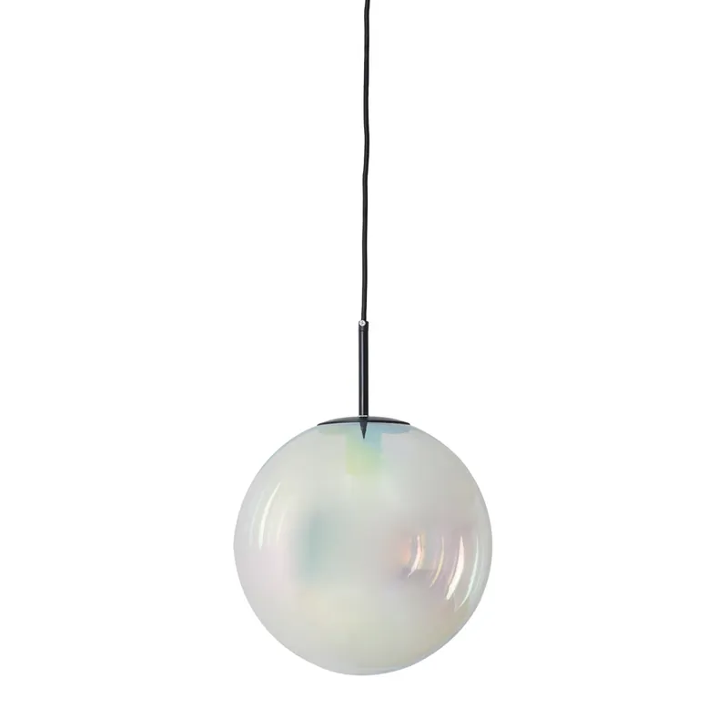 Light & Living - Ø 30cm hanglamp Medina regenboog glas Betaalbaar