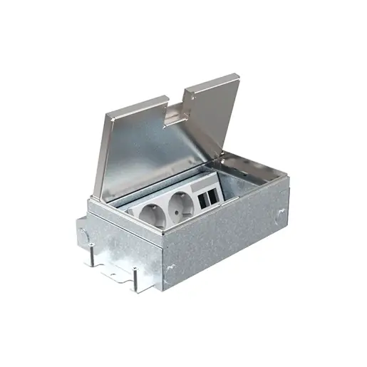 Snelle Levering HPL Smartbox Pro vloercontactdoos 65mm 2xWCD+2xData-uitsp - X10 deksel