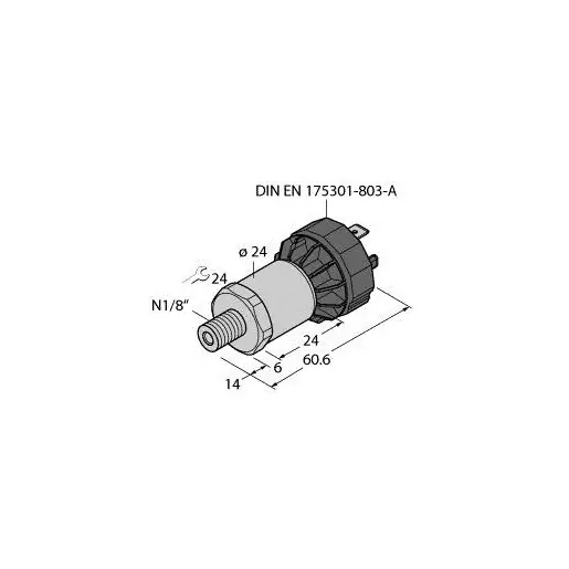 Turck PRESSURE TRANSMITTER WITH CURRENT OUTPUT (2-WIRE) Beperkt Aanbod