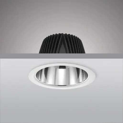 Weekendaanbieding Prolumia LED Downlight (algemeen) LED Downlight 3000K 775lm Ø140mm 41-80° Schroefklem wit 40002100