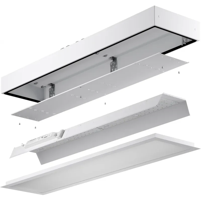 Trilux Fidesca PM LED vervangingskit 10500lm 1204x343mm DALI-2 DALI Dimbaar Steekklem IP20 wit 6000500351 Seizoensaanbieding