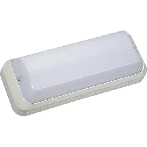 Lightronics buitenarmatuur cl 9010 4000K 1050lm 395x156mm bewegingssensor lichtsensor Vrijstr Steekklem wit AH922B41050 Uitverkoop