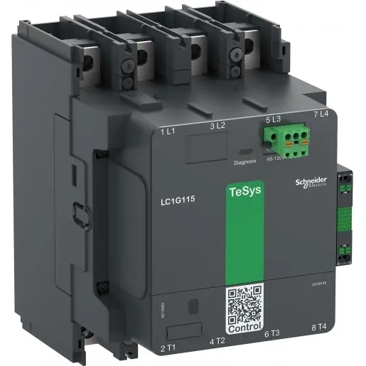 Tijdelijk Beschikbaar Schneider Electric TeSys Magneetschakelaar AC/DC 90kw AC3 Boutklem 4cont