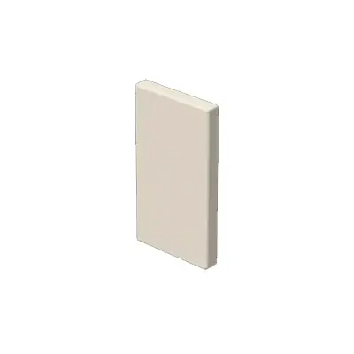 Stago WGX wandgoot Eindplaat – Creme 65x120mm Betrouwbaar