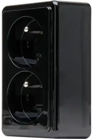 Kopp Standard - Wandcontactdoos 108405008 Zwart Shop Nu
