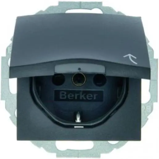 Voordeelprijs Hager Berker S/B - Wandcontactdoos 47441606 Antraciet
