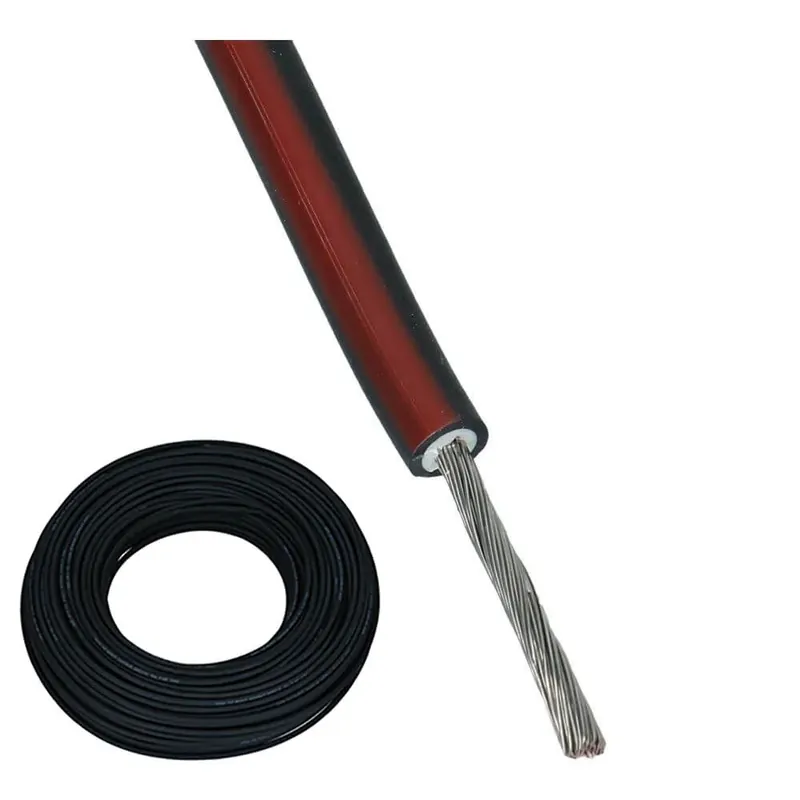 Snelle Levering Solarkabel H1Z2Z2-K 6mm² rood Eucasolar TÜV Eca - 100 meter