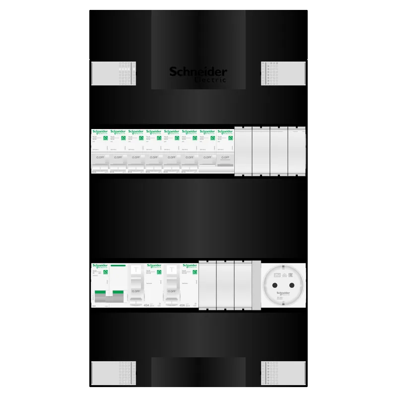 Nieuw Groepenkast 1 fase 6 groepen + wcd + kookgroep Resi9