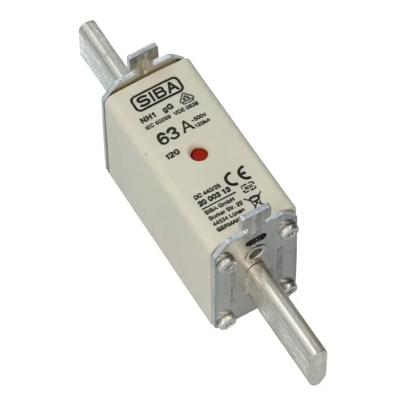 Mespatroon NH1/0 63A gL/gG 500V 135x29.5x48 Uitverkoop