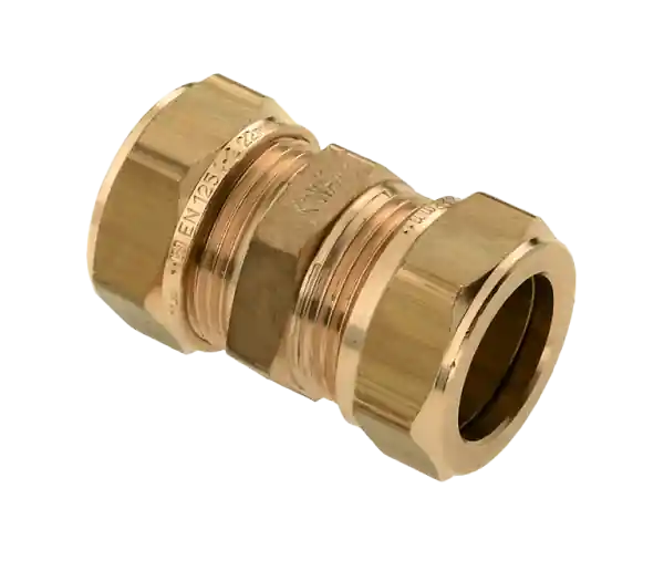 BONFIX Knel messing rechte koppeling 12 x 12 mm Alleen Vandaag